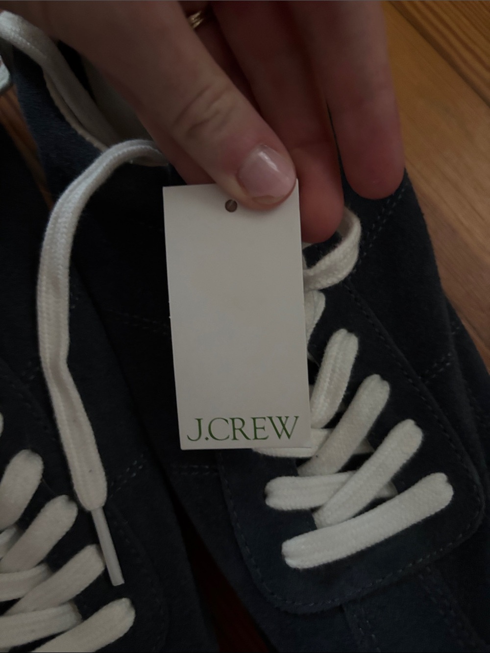 J. Crew Rec Sneakers in Dark Blue Suede Womens Size 8 NWT - Picture 9 of 9